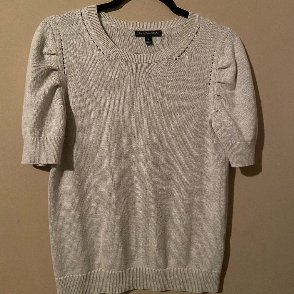 BANANA REPUBLIC GREY Short Sleeve top